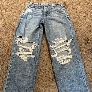 Distressed Blue Women's Jeans